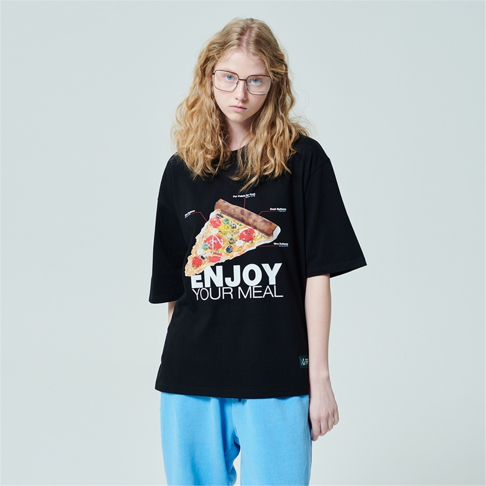 [홀리넘버7] 피자 캠페인 티셔츠_2color