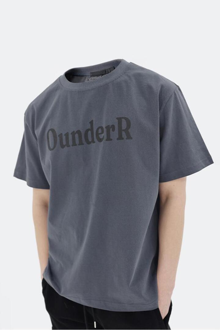 O_R Unisex Pigment Printed T-shirts [Blue]