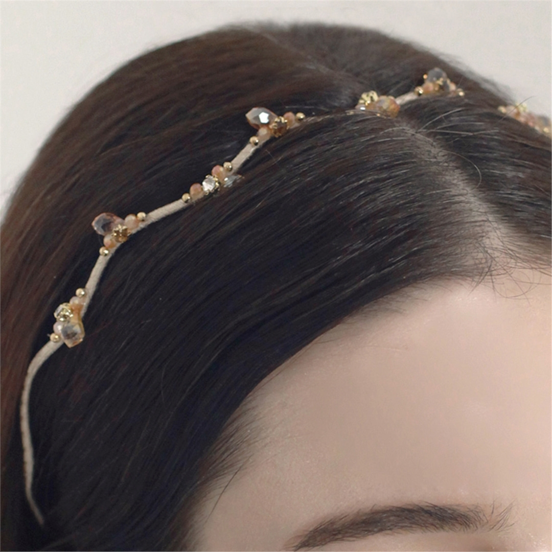 [하스] Zigzag Jewelry beads hairband_BF021