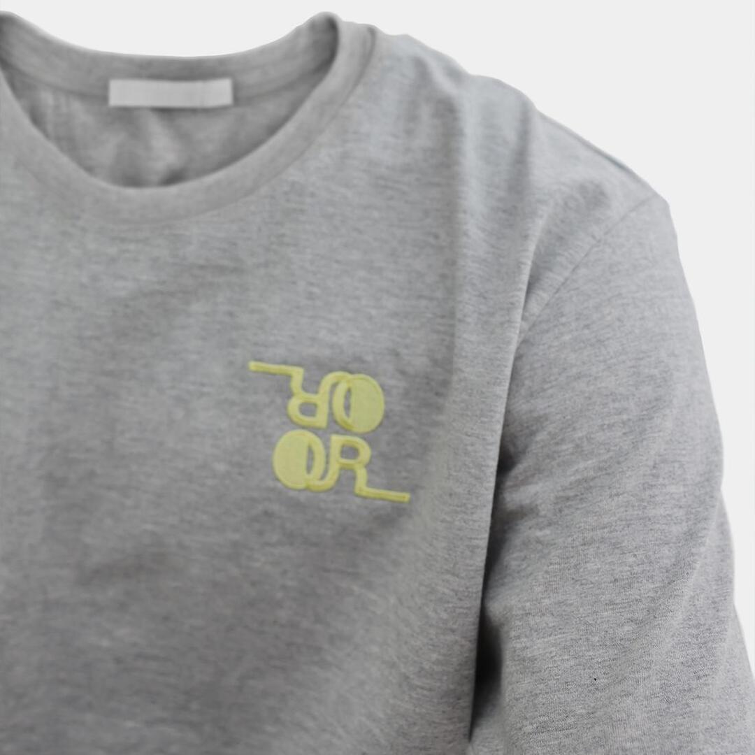 [오언더알] Unisex Basic Embroidered T-shirt_그레이