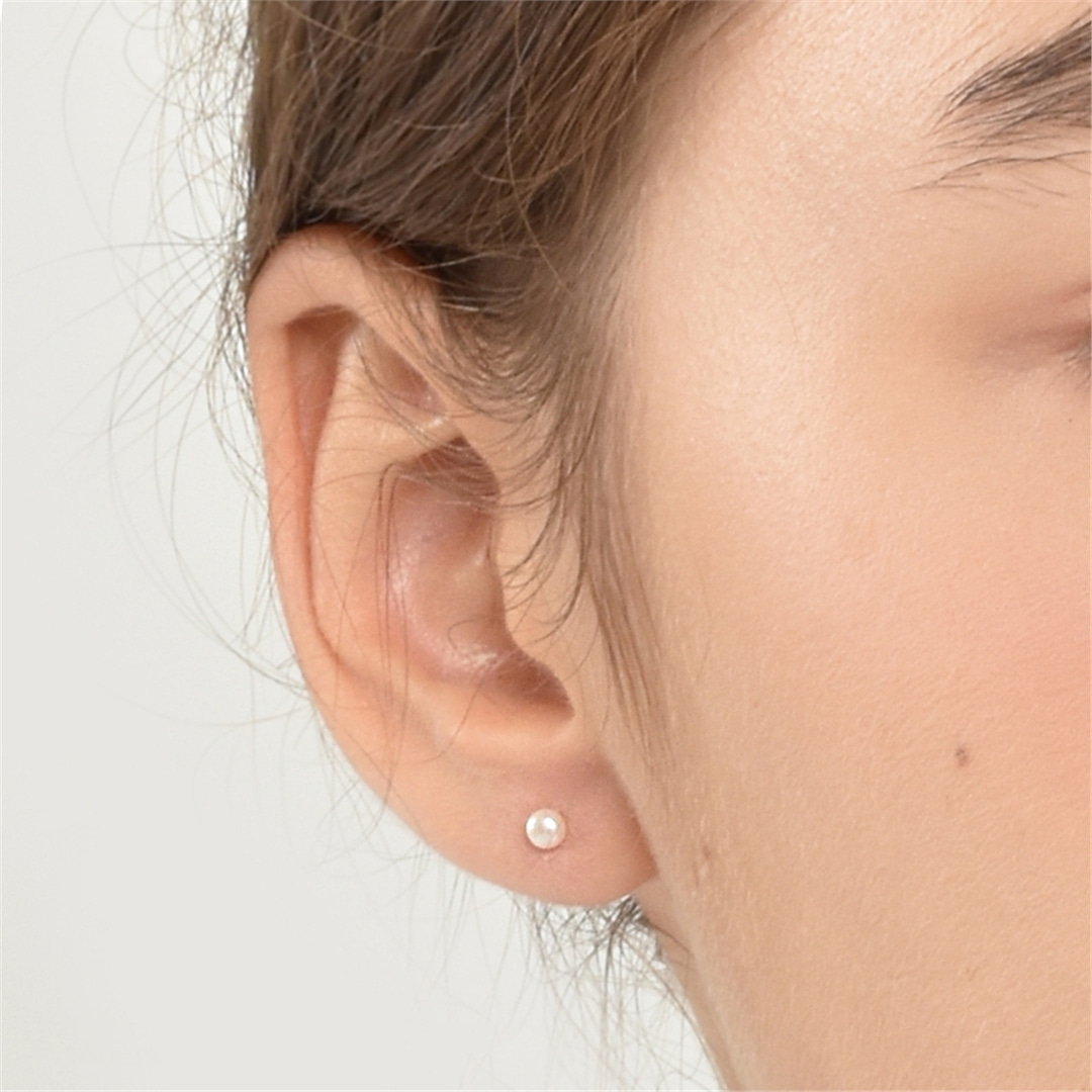 [하스] Freshwater pearl earrings[Silver925]_HB042