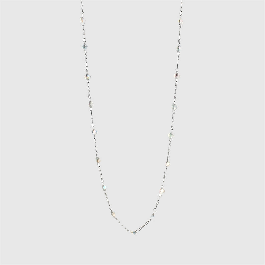 [하스] Clear bead ball necklace_BF026