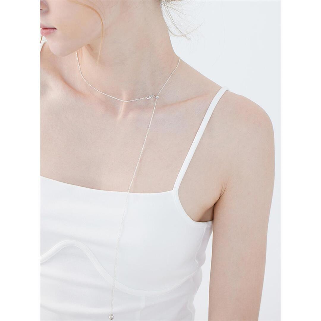 [티오유] Heart point long necklace_SE013 [Silver925]