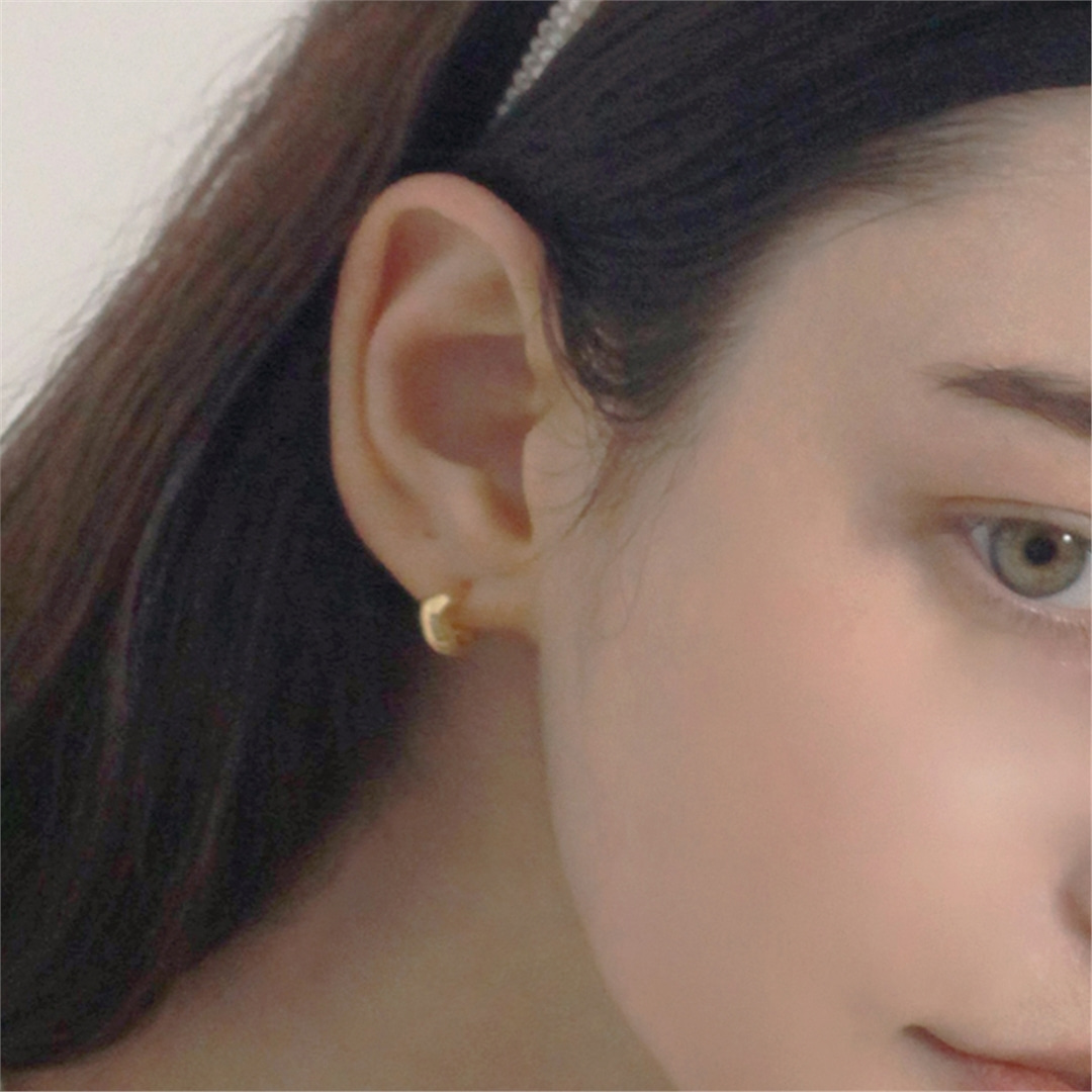 [하스] Bold square earrings_BF004