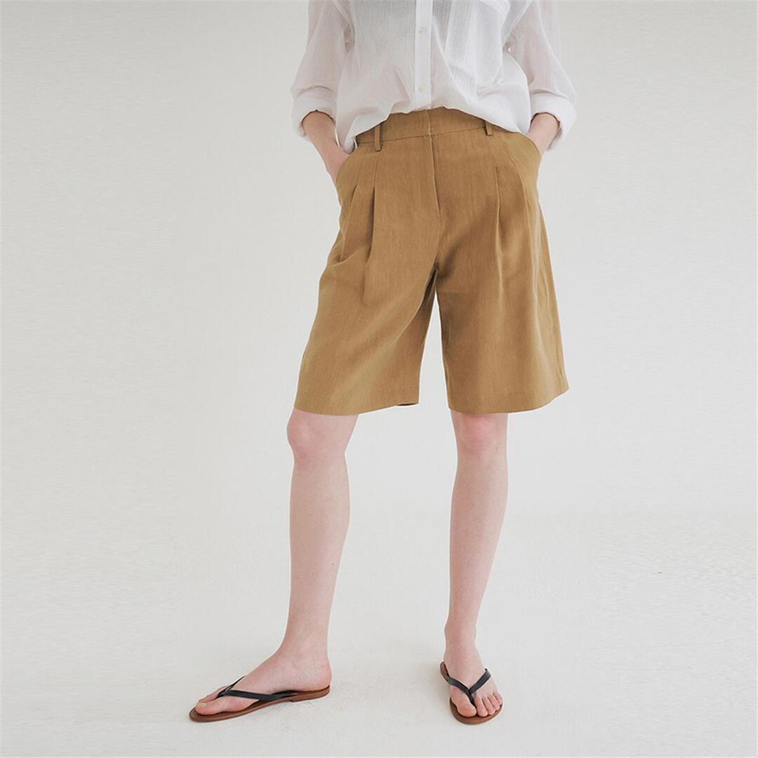[블랭크03] linen bermuda pants_beige