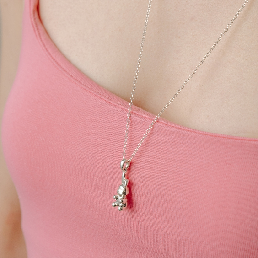 [티오유] mini rabbit necklace_SD777