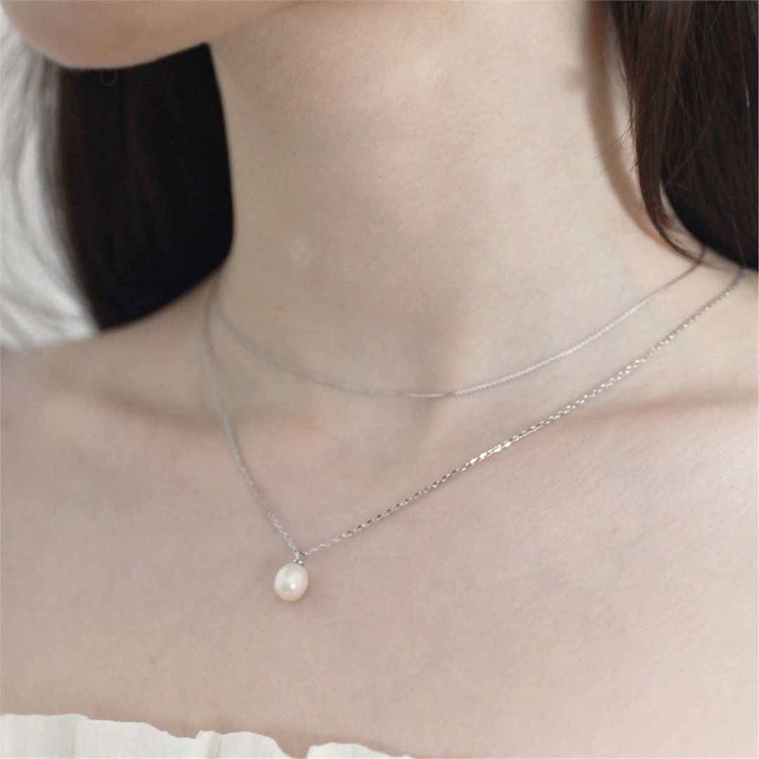 [하스] Pearl point Necklace_BF011
