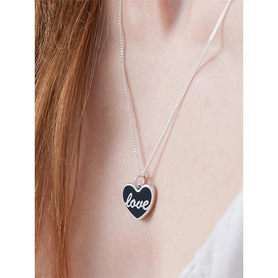 [티오유] Lettering heart necklace_SE008 [Silver925]