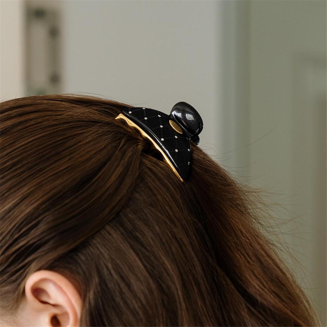 [하스] Gold edge glitter hair clip_HFS027