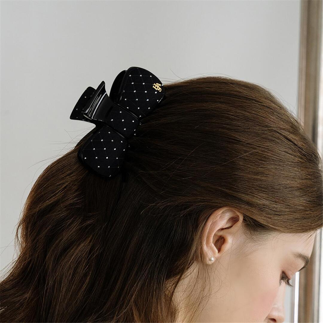 [하스] Glitter ribbon hair clip_HFS026