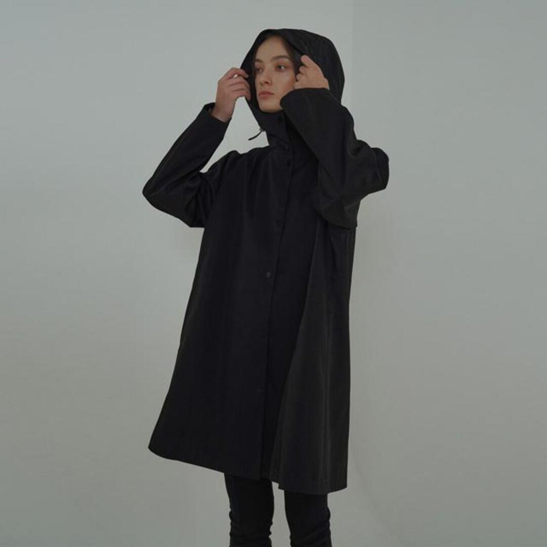 [녹섭] Modern trench coat black