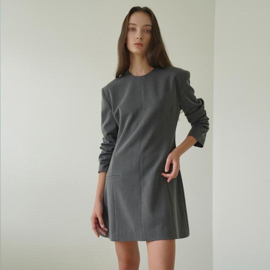 [녹섭] Modern hourglass dress gray