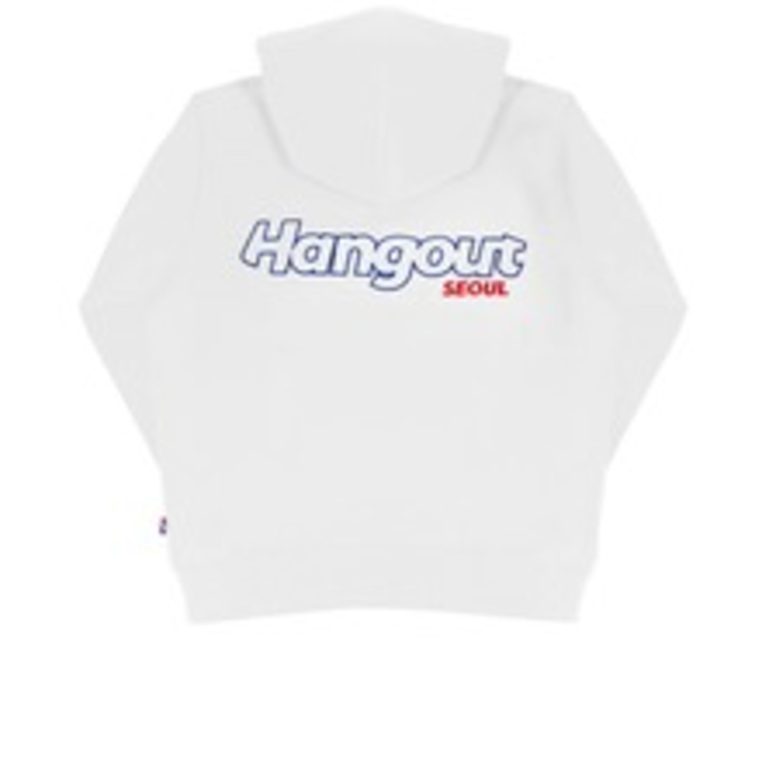 [행아웃] Hangout Seoul Embroidered Hoody (White)