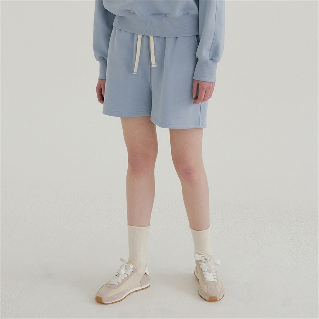 [블랭크03] cotton sweat shorts (sky blue)
