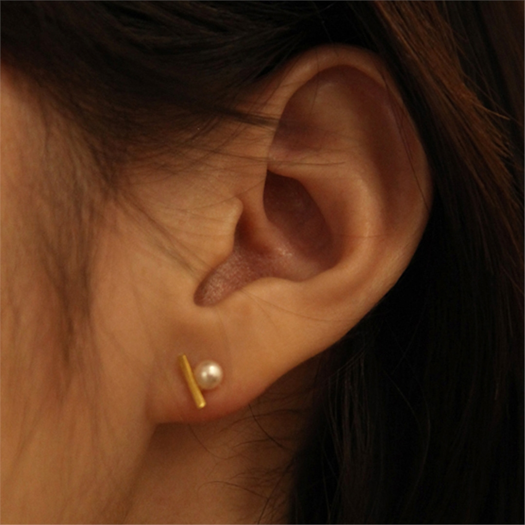 [티오유] Pearl bar earrings_Hd_007