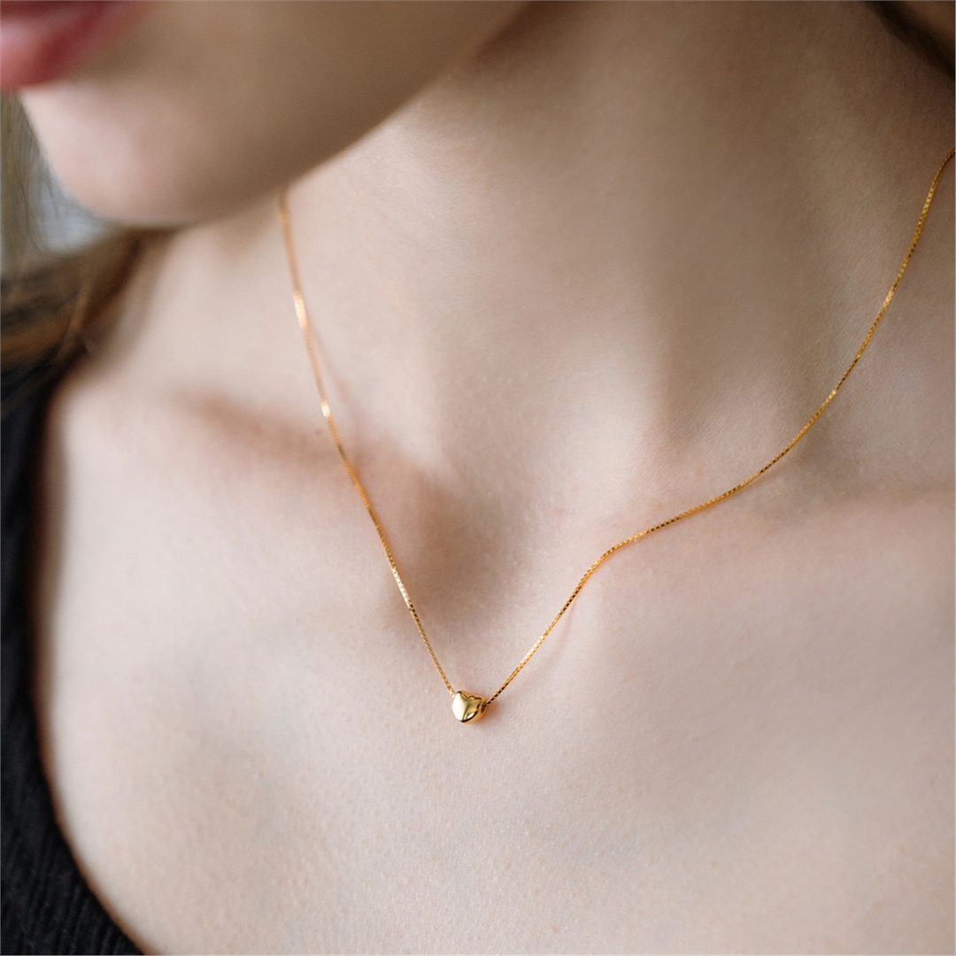 [하스][Silver925] Mini heart necklace_HW003