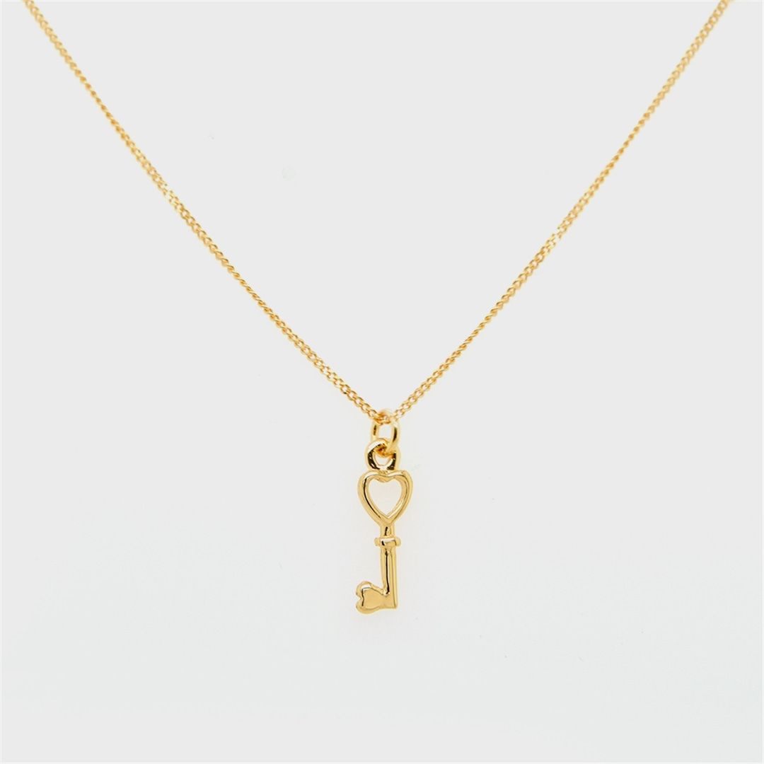 [티오유] [Silver925] heart key necklace_WH002