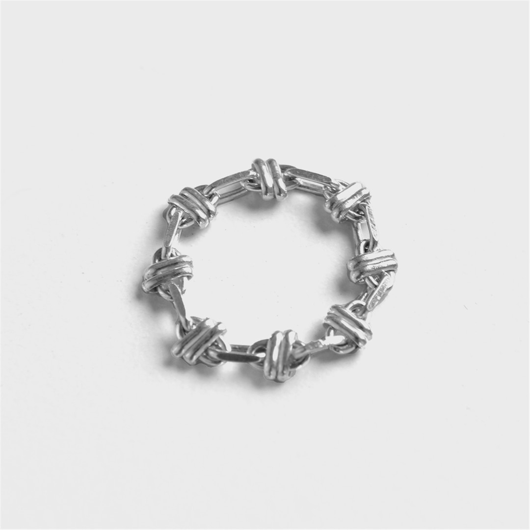 [티오유] [Silver925] WE003 Chain harmony ring