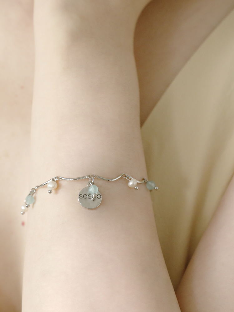 [소수] Summer Beads Necklace Bracelet set 썸머 비즈 목걸이 팔찌 세트