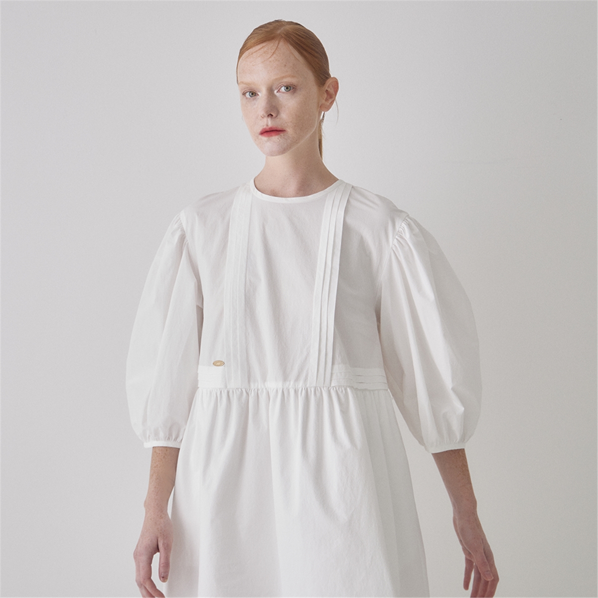 [타브] Organic Cotton Dress - White