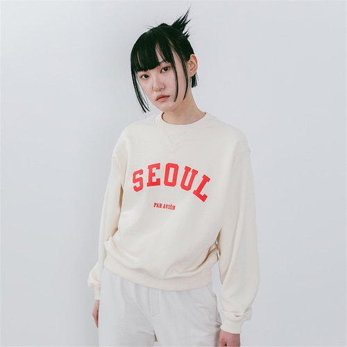 [파르아비옹] SEOUL Sweatshirt Cream Ivory (JVST301-05)