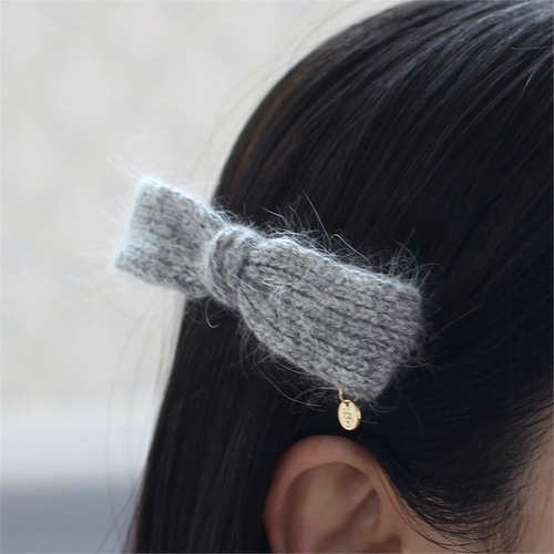 [하스] knit ribbon hair pin_HB065
