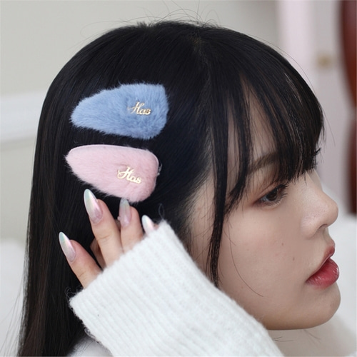 [하스] Fluffy pastel hair pin_HB056